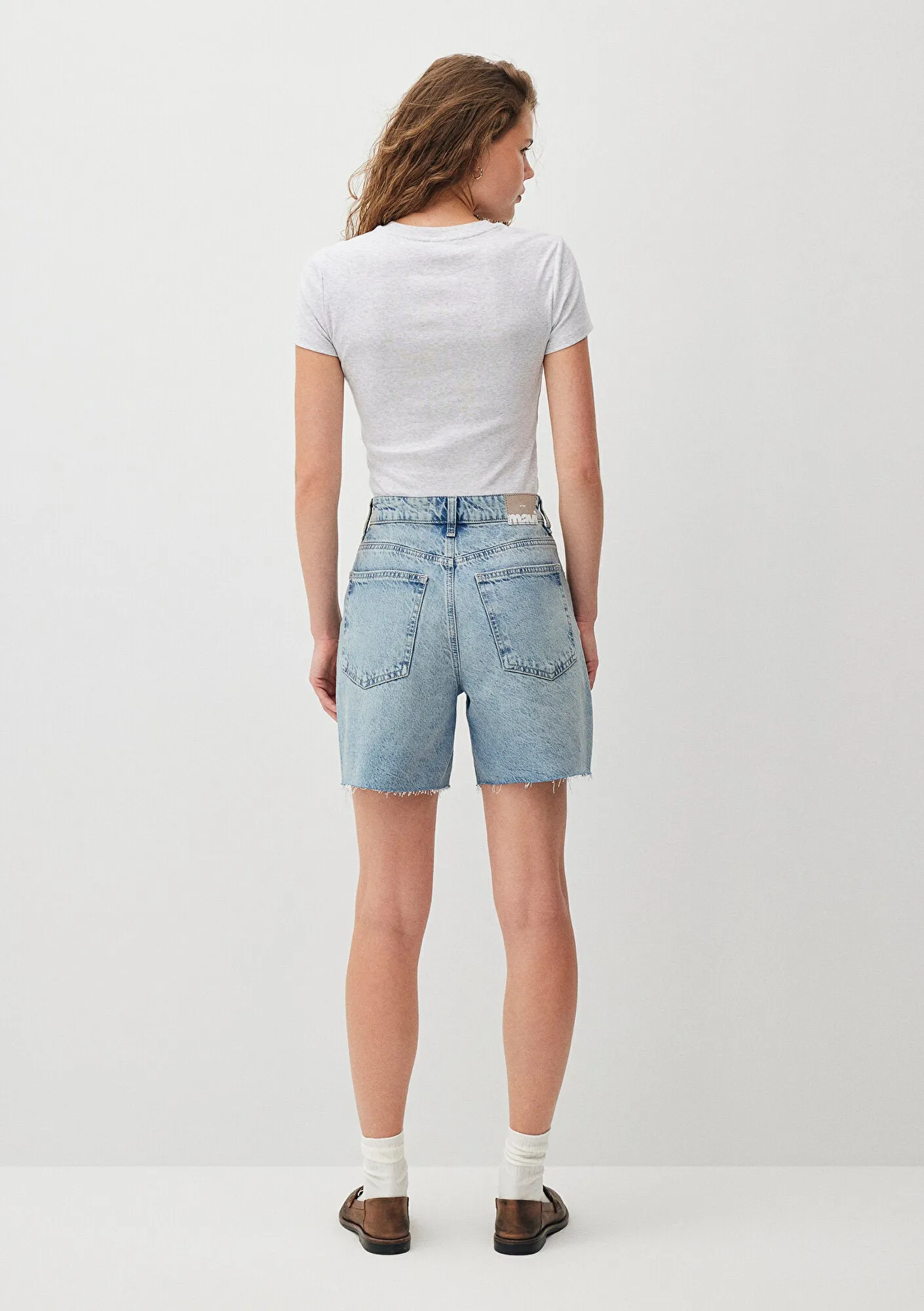 Lidia Light Brushed Denim Jean Shorts