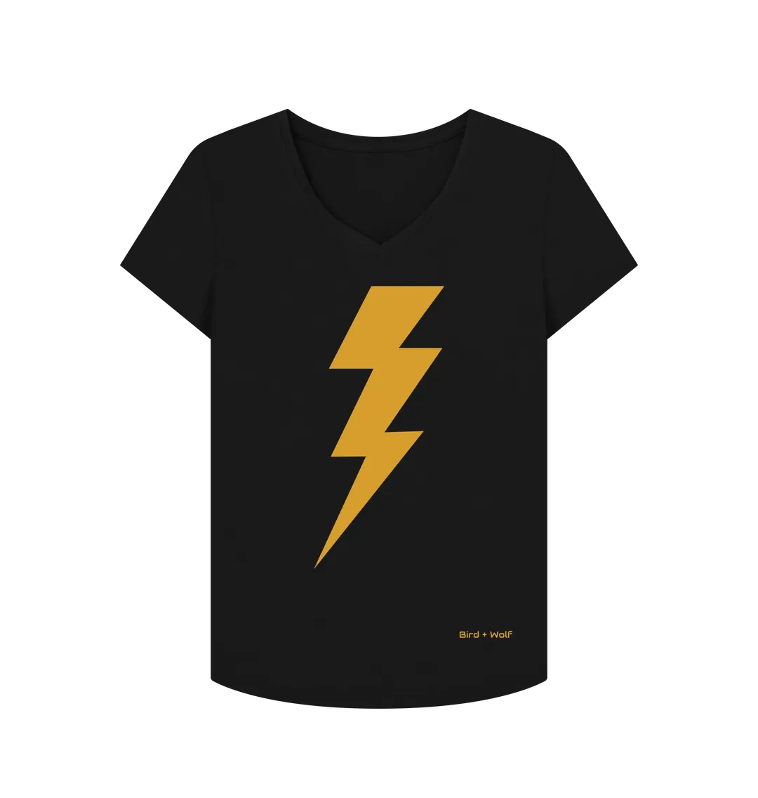 Lightening Strike V Neck Tee