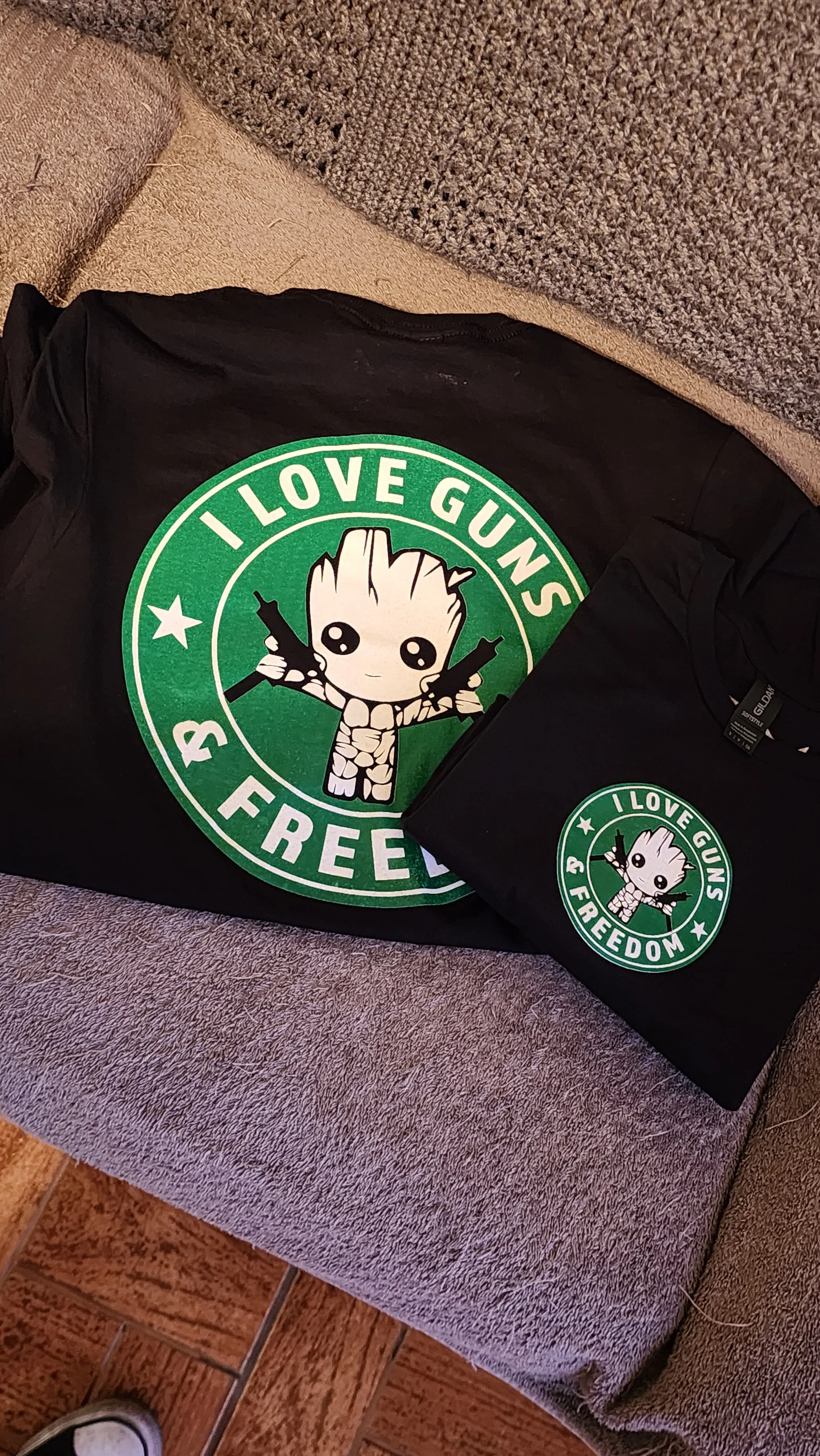 Limited Run, I Love Guns & Freedom Crew Neck T-Shirt