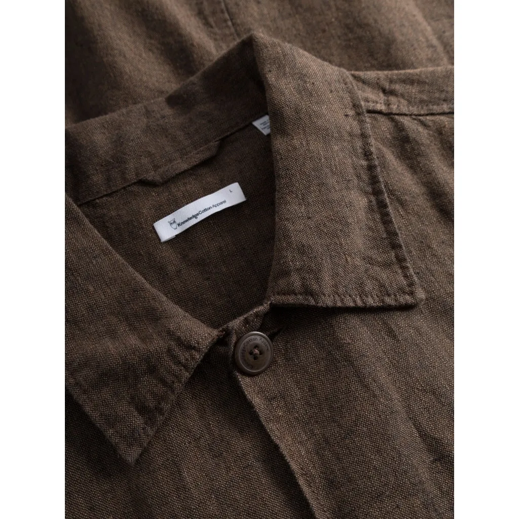 linen overshirt in cub