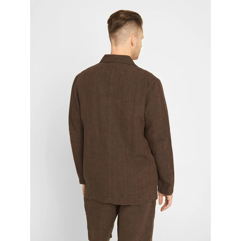 linen overshirt in cub