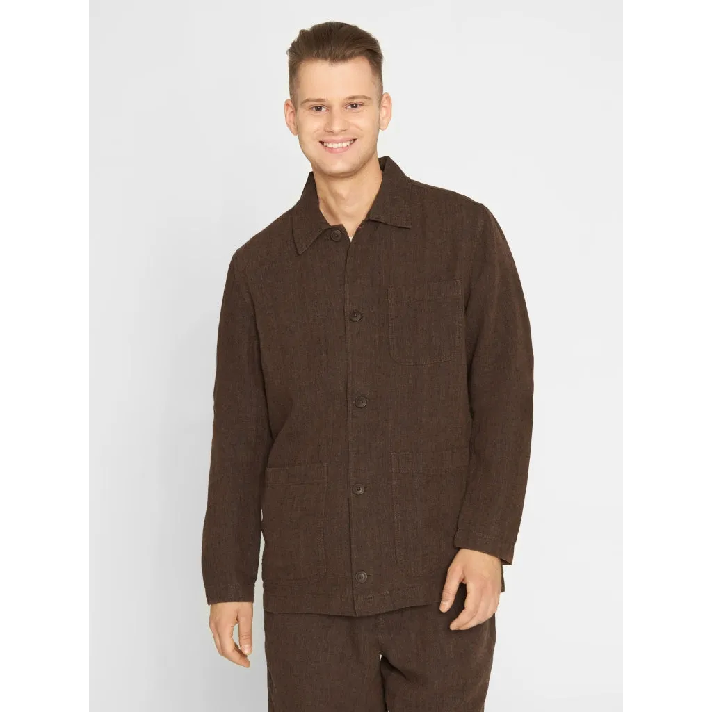 linen overshirt in cub