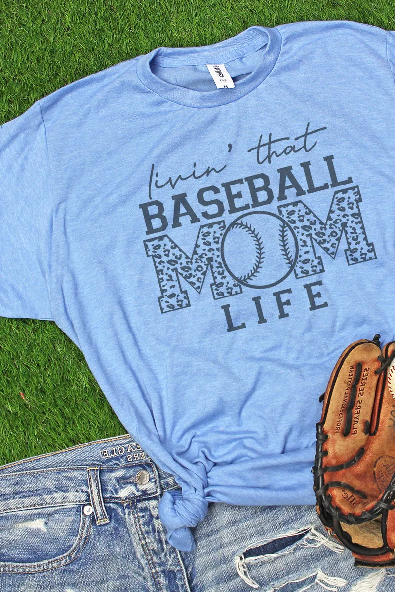 Livin' That Baseball Mom Life Unisex Poly-Rich Blend Tee