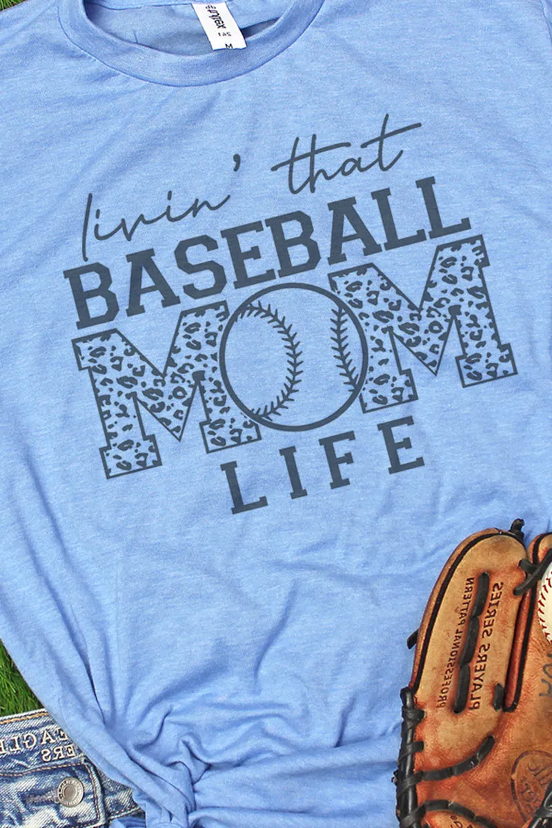 Livin' That Baseball Mom Life Unisex Poly-Rich Blend Tee