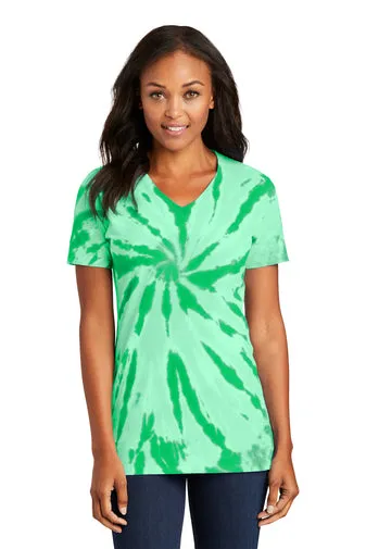 LO Ladies Tie-Dye V-Neck Tee
