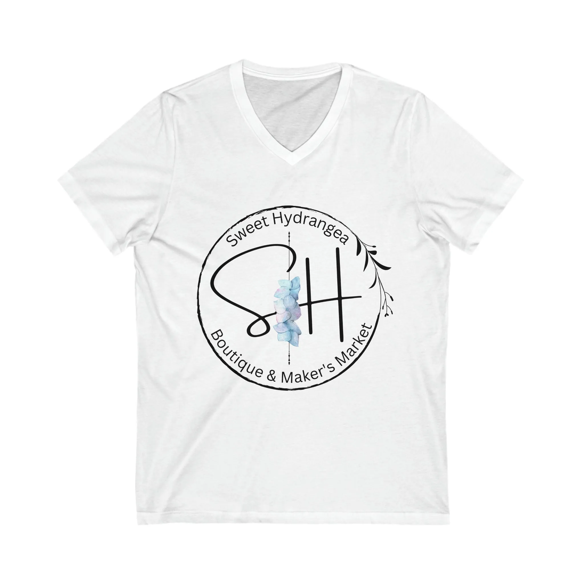 Logo Tee - Unisex Jersey Short Sleeve V-Neck
