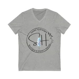 Logo Tee - Unisex Jersey Short Sleeve V-Neck