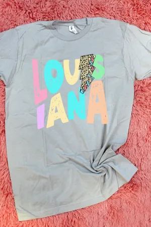 Louisiana Bolt Pastel Unisex Blend Tee