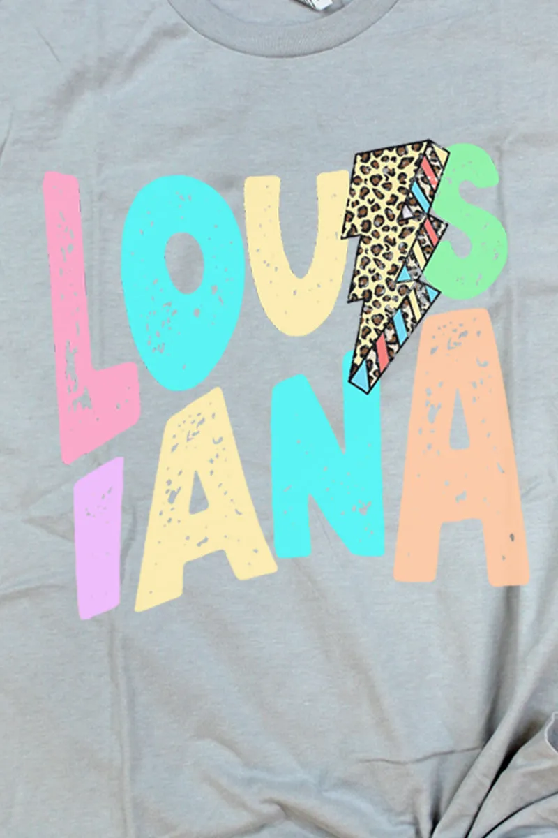 Louisiana Bolt Pastel Unisex Blend Tee