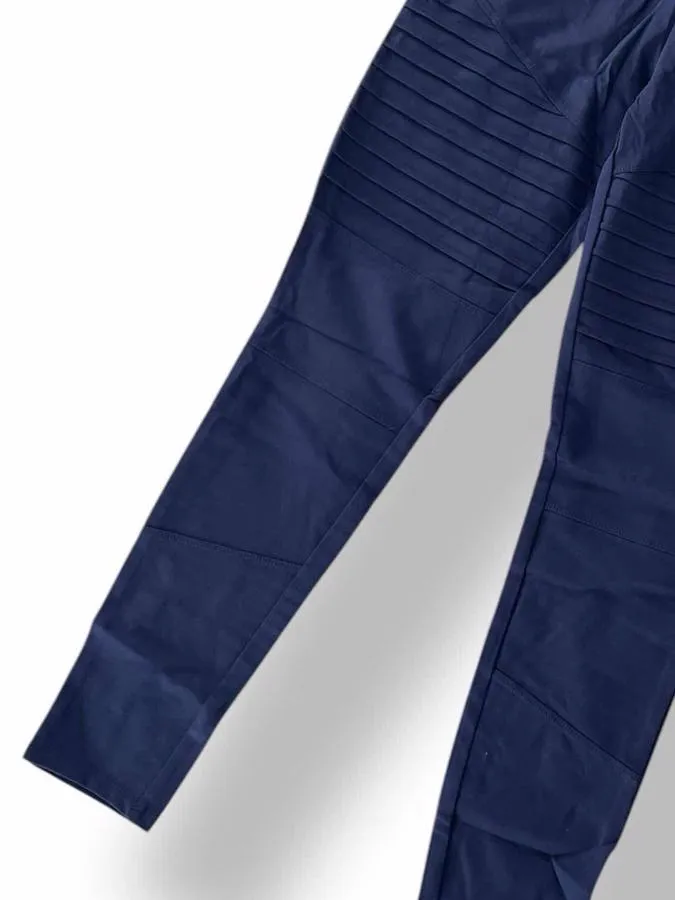 LUXE Leggings - Solid Evening Blue Moto