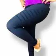 LUXE Leggings - Solid Evening Blue Moto