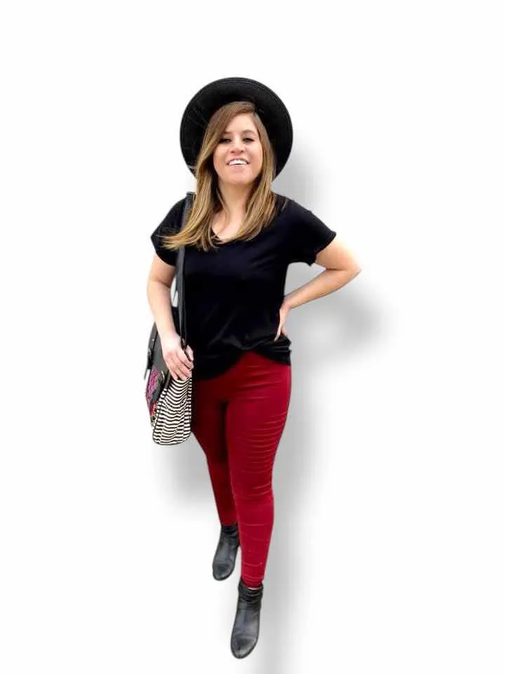 LUXE Leggings - Solid Syrah Red Moto