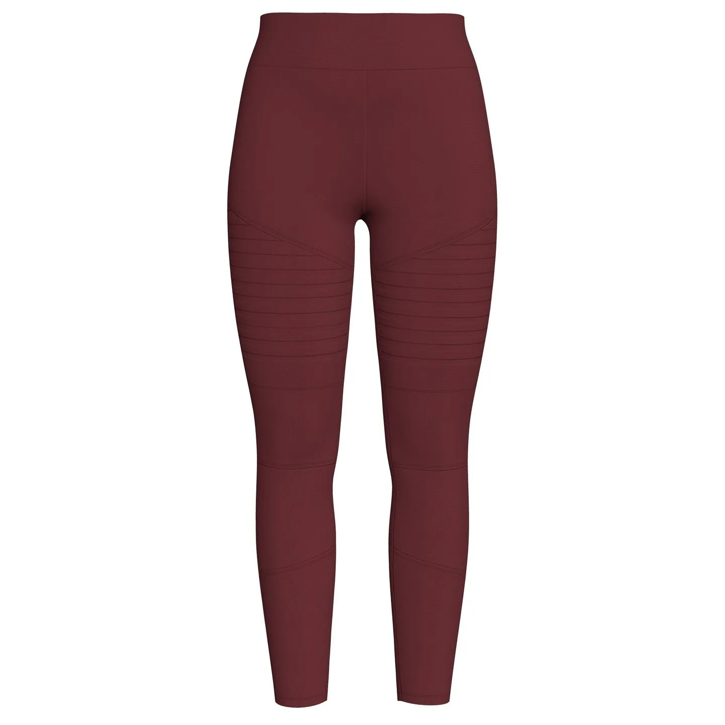 LUXE Leggings - Solid Syrah Red Moto