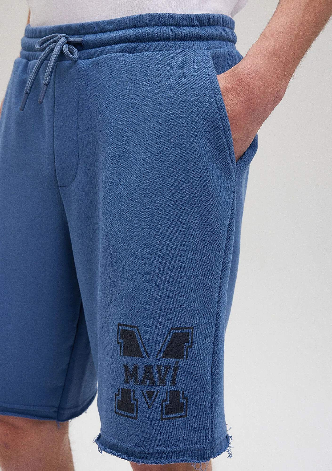 M Printed Navy Shorts