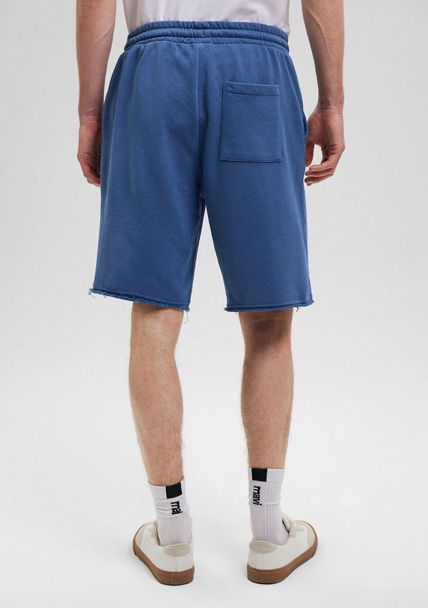 M Printed Navy Shorts