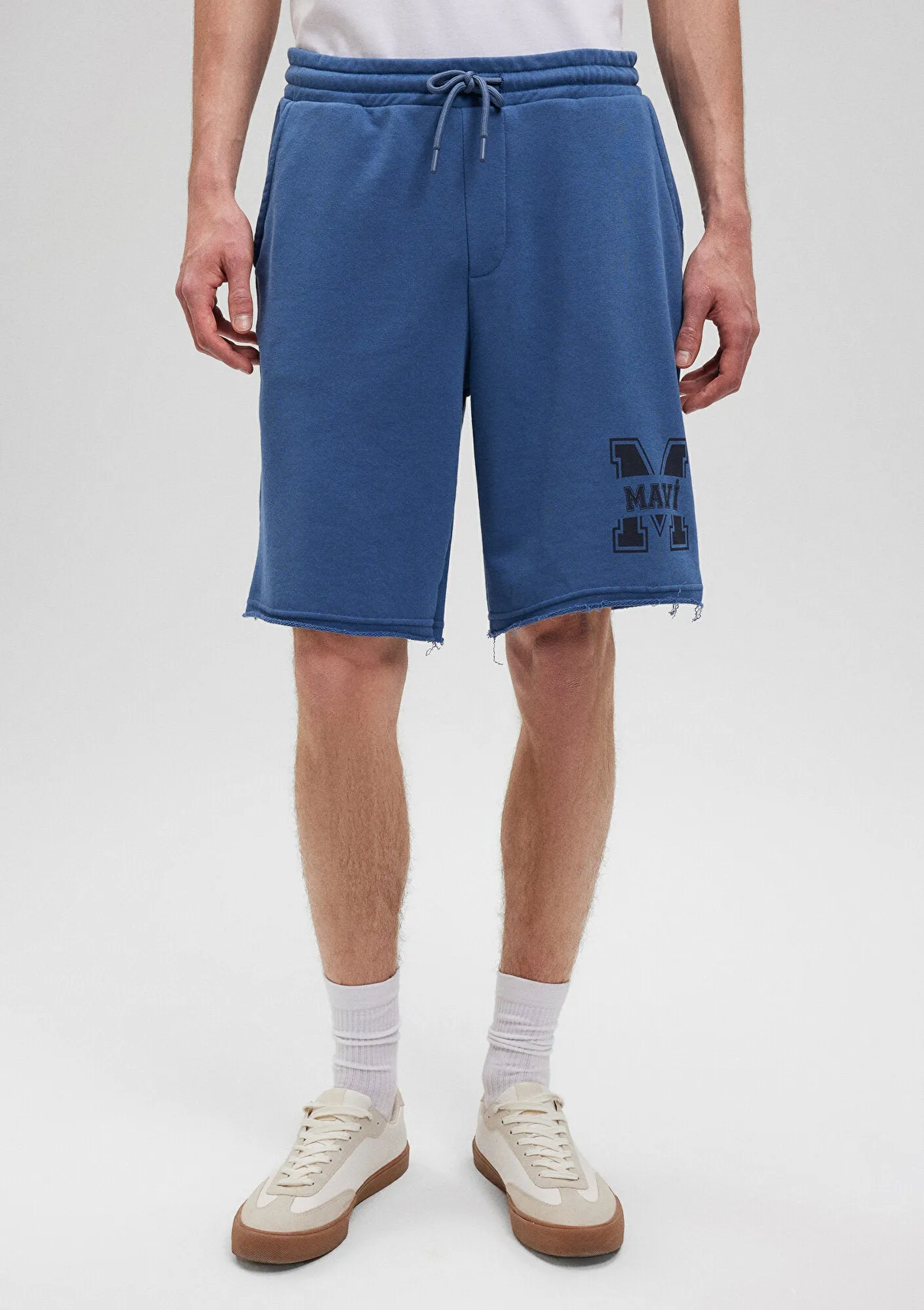 M Printed Navy Shorts