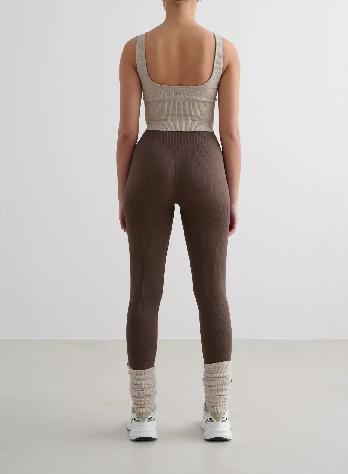 Macchiato Ribbed Seamless Tights