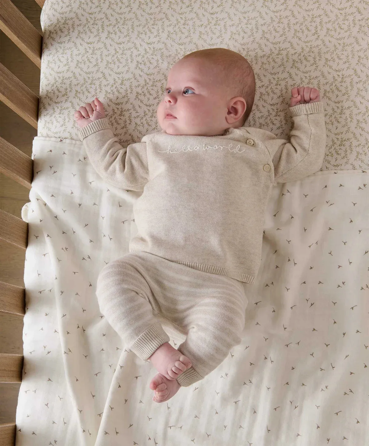 Mamas & Papas Hello World Knitted 2 Piece Set