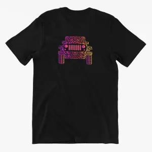 Mandala Offroad Tee Shirt Crew Neck, V Neck, Tank Top