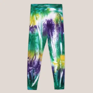 Mardi Gras Tie Dye Leggings
