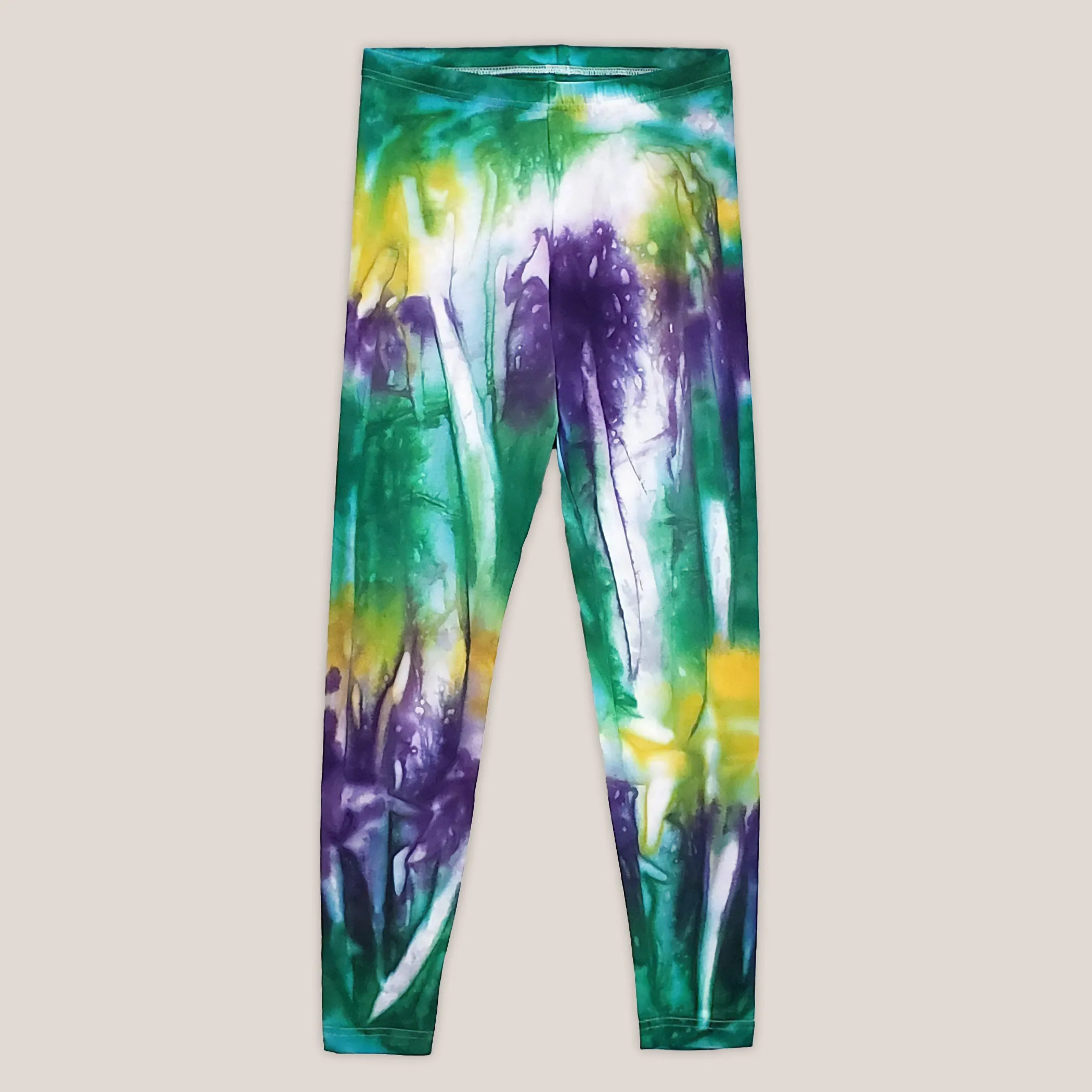Mardi Gras Tie Dye Leggings