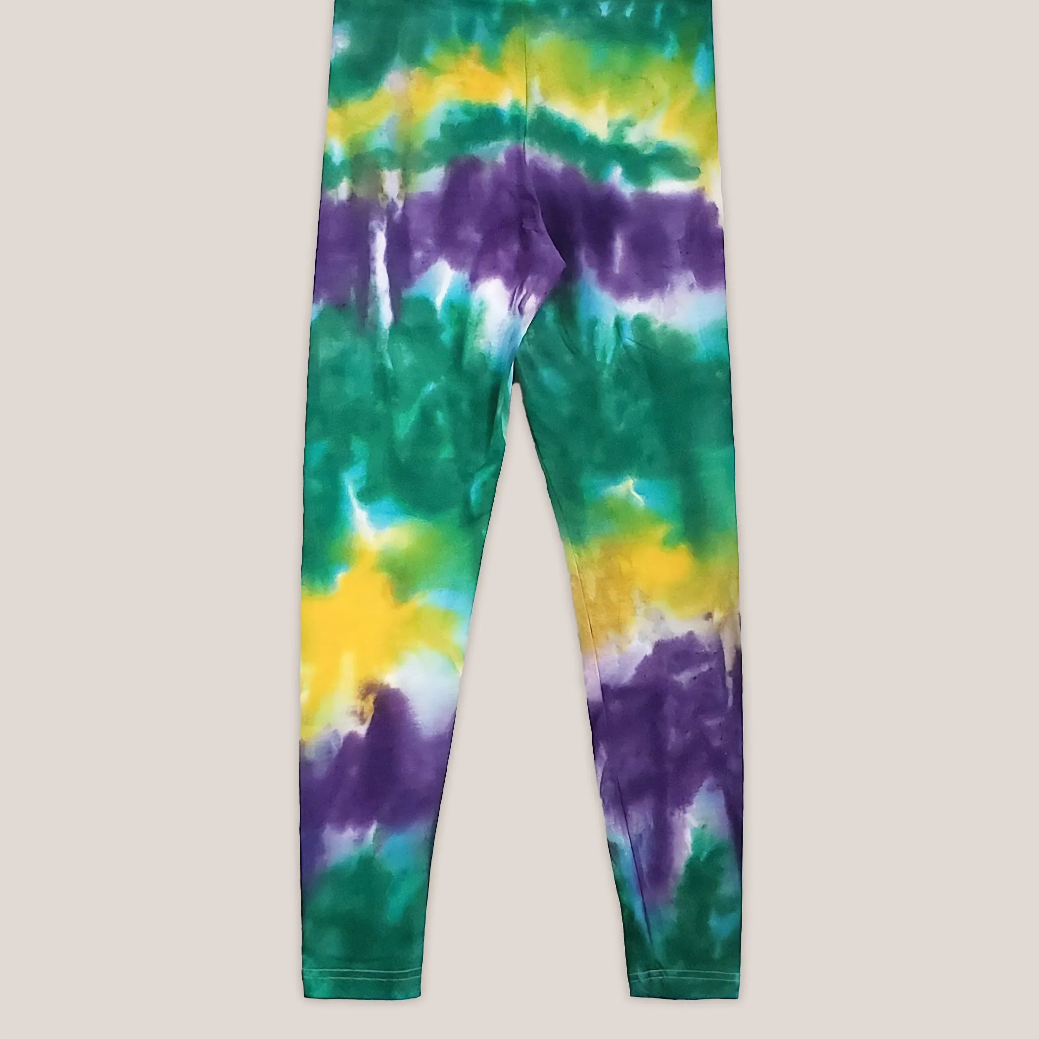 Mardi Gras Tie Dye Leggings