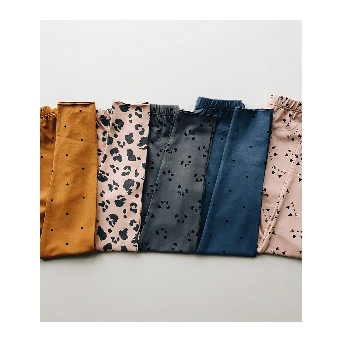 Marie Leggings - Panda stone grey