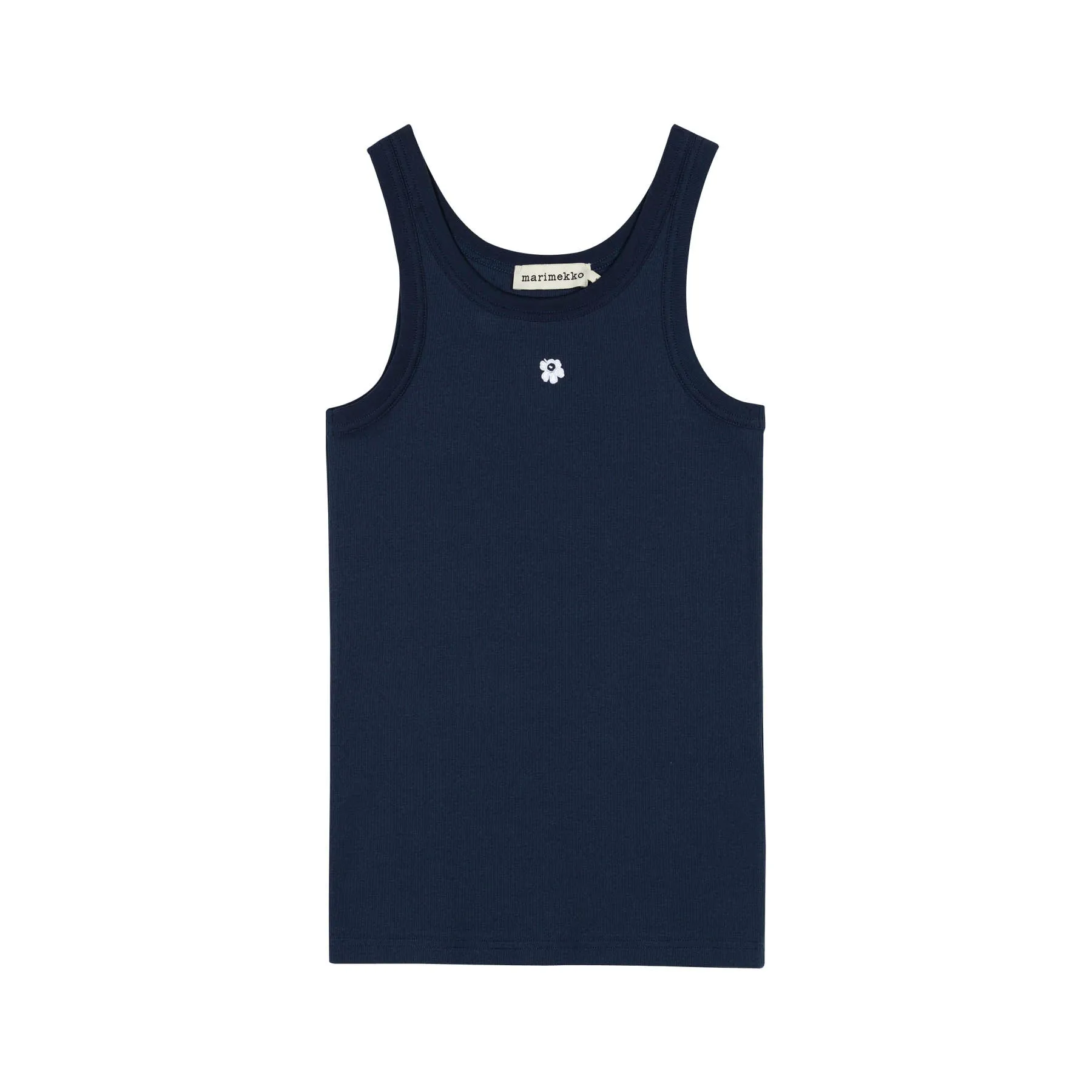 Marimekko Kedol Unikko Tank Top, Dark Navy & White Flower