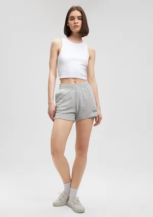 Mavi Logo Printed Grey Shorts