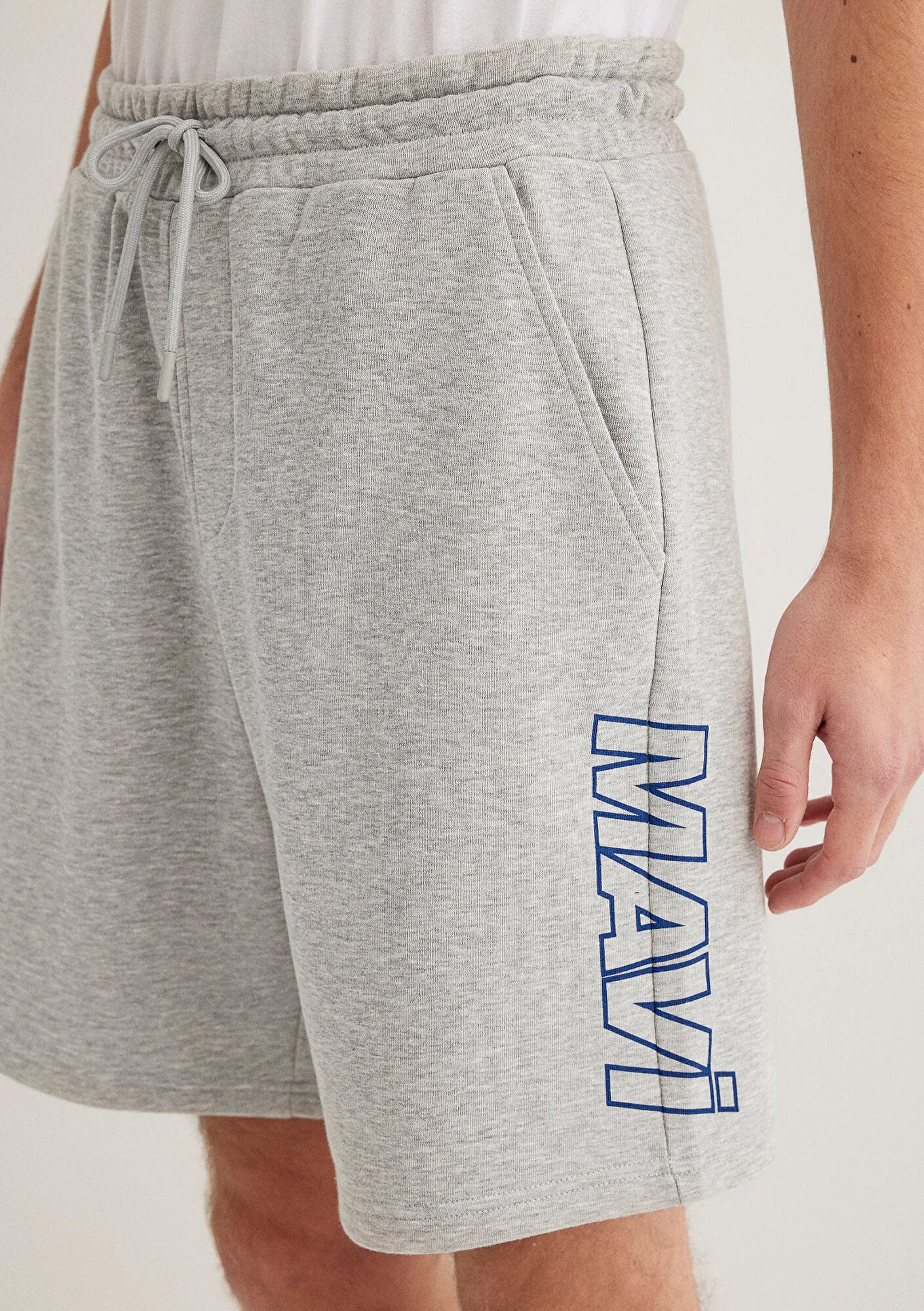 Mavi Printed Grey Shorts