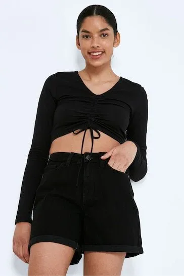 MAY High Waist Mom Shorts