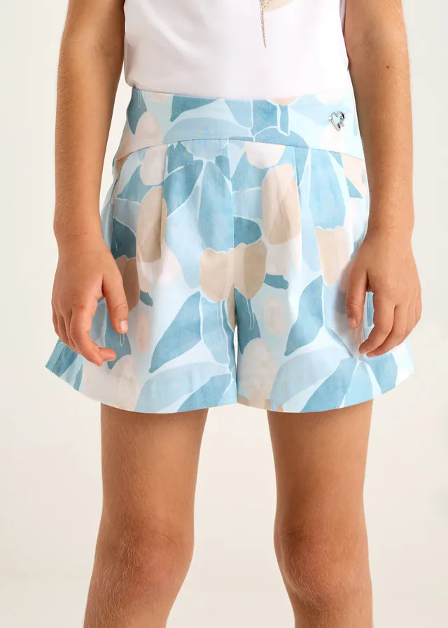 Mayoral Girls Sky Printed Skort