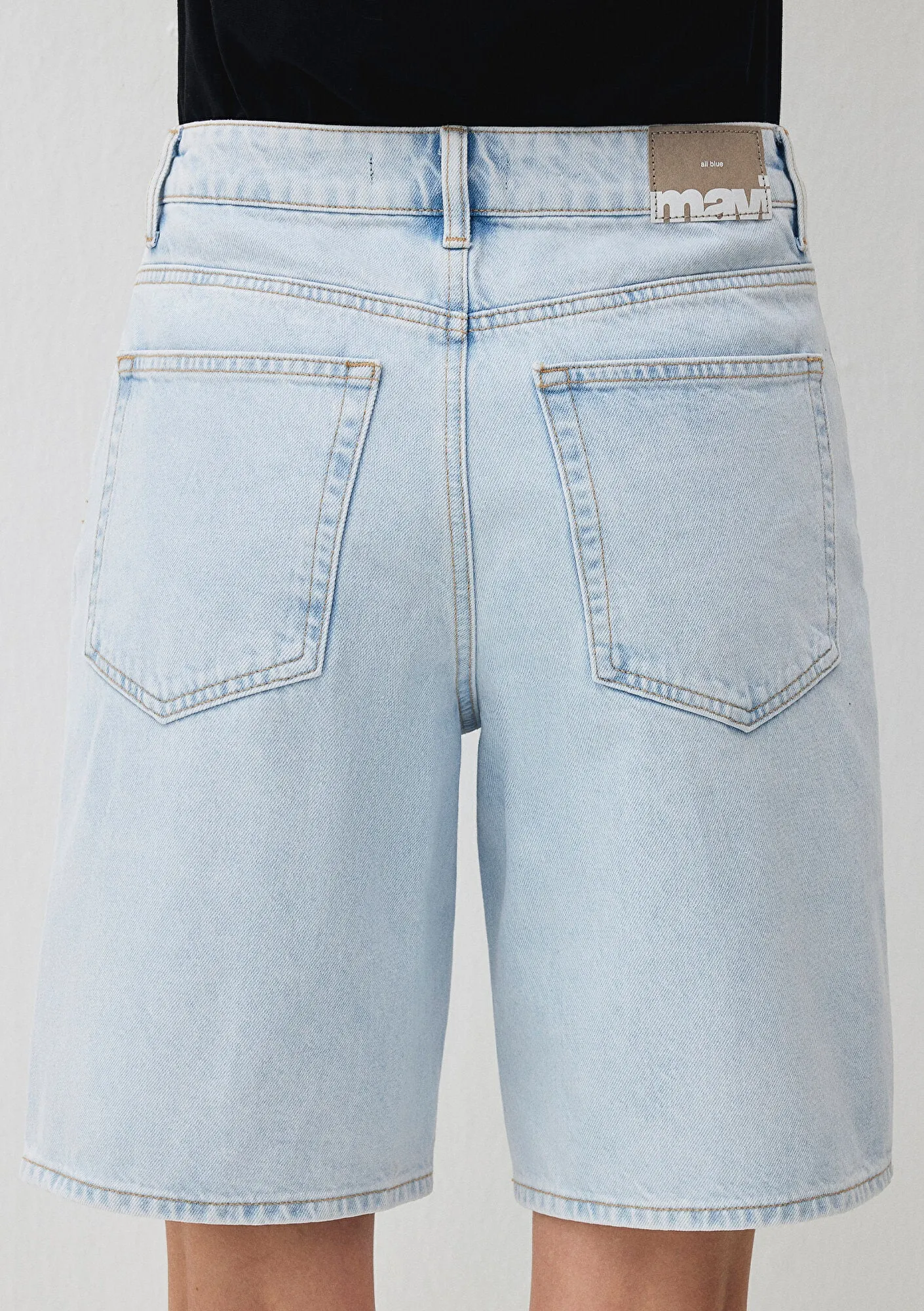 Melina Bleached Denim Jean Shorts