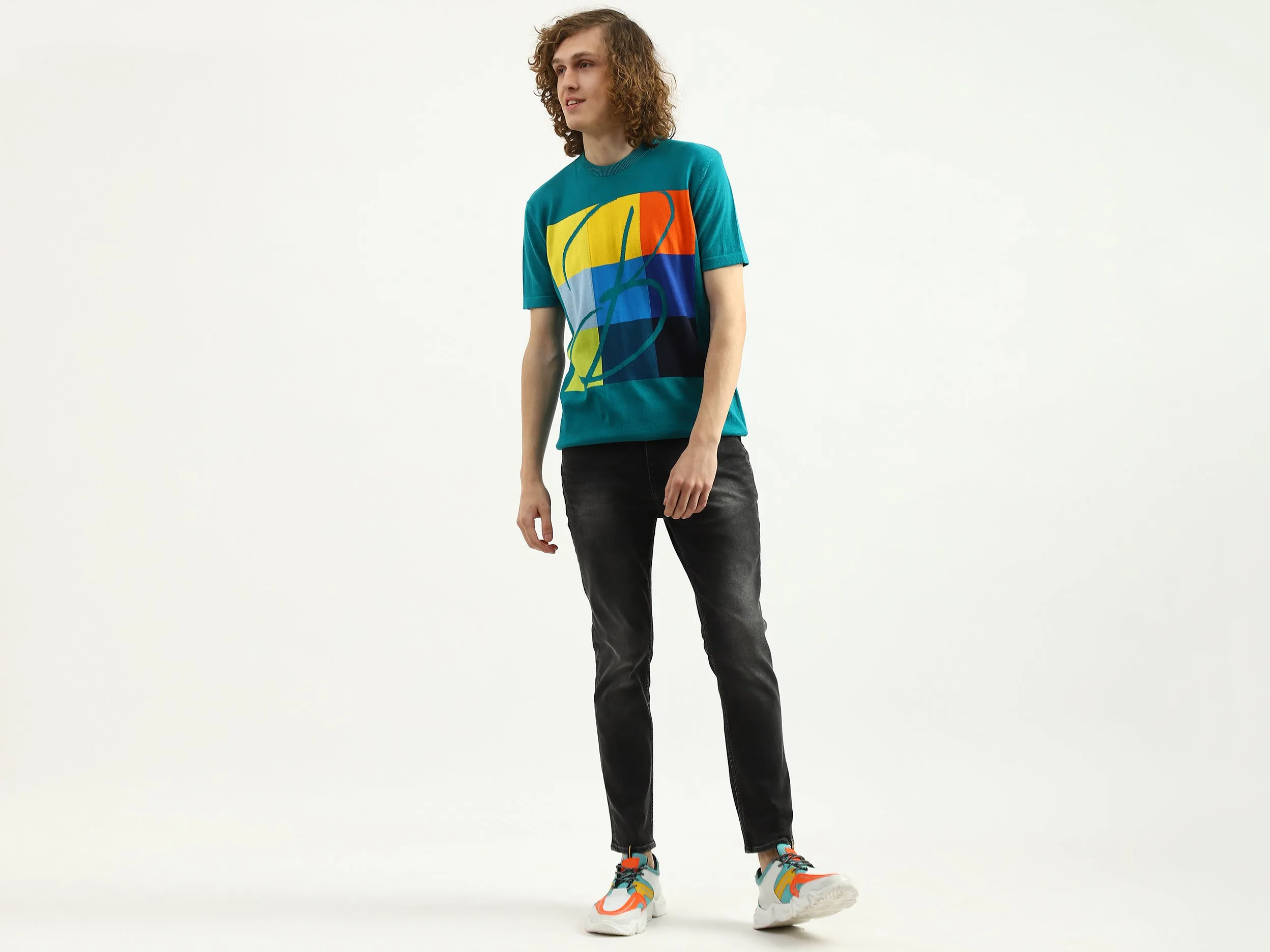 Men Printed Round Neck T-Shirt