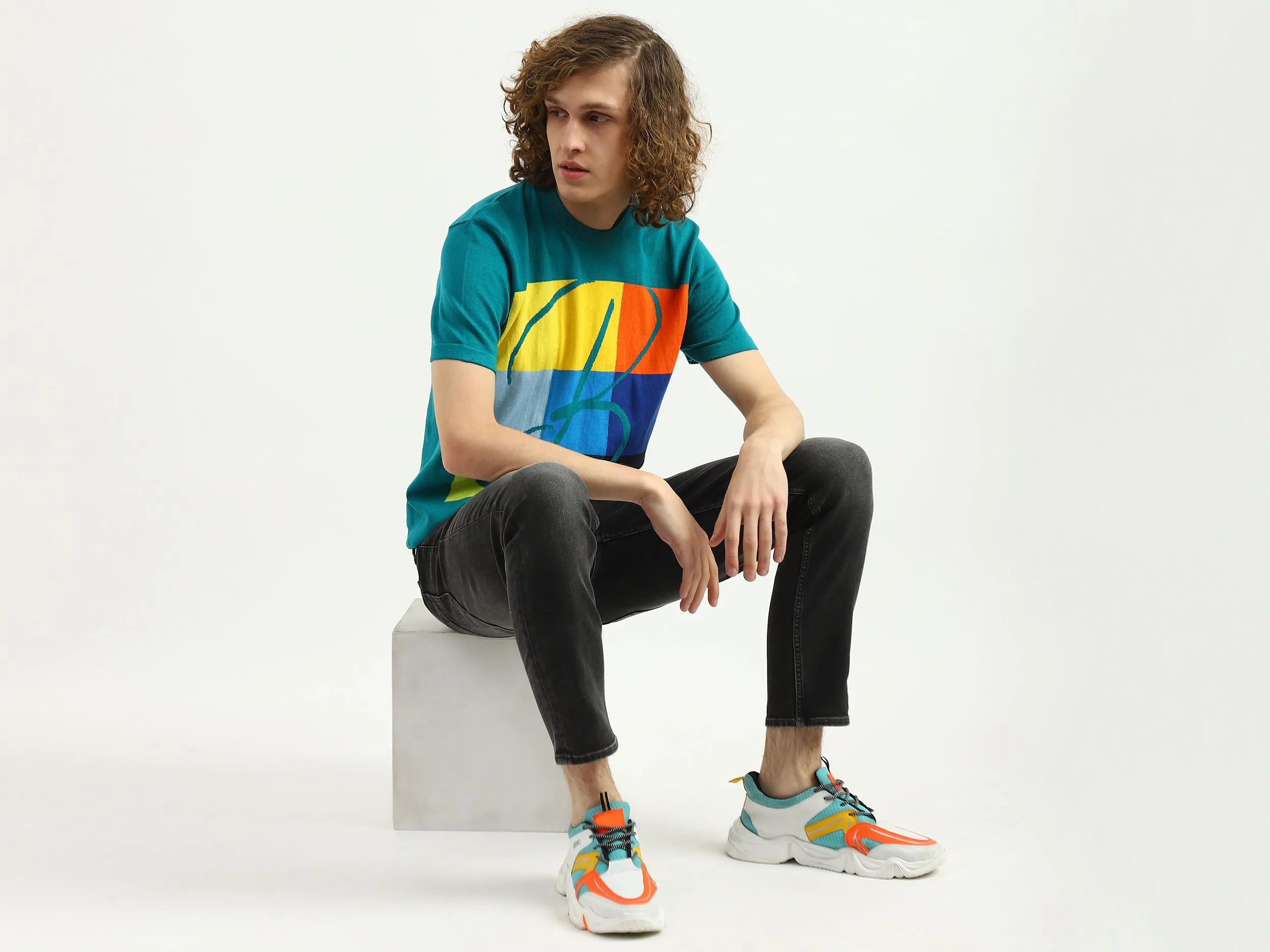 Men Printed Round Neck T-Shirt