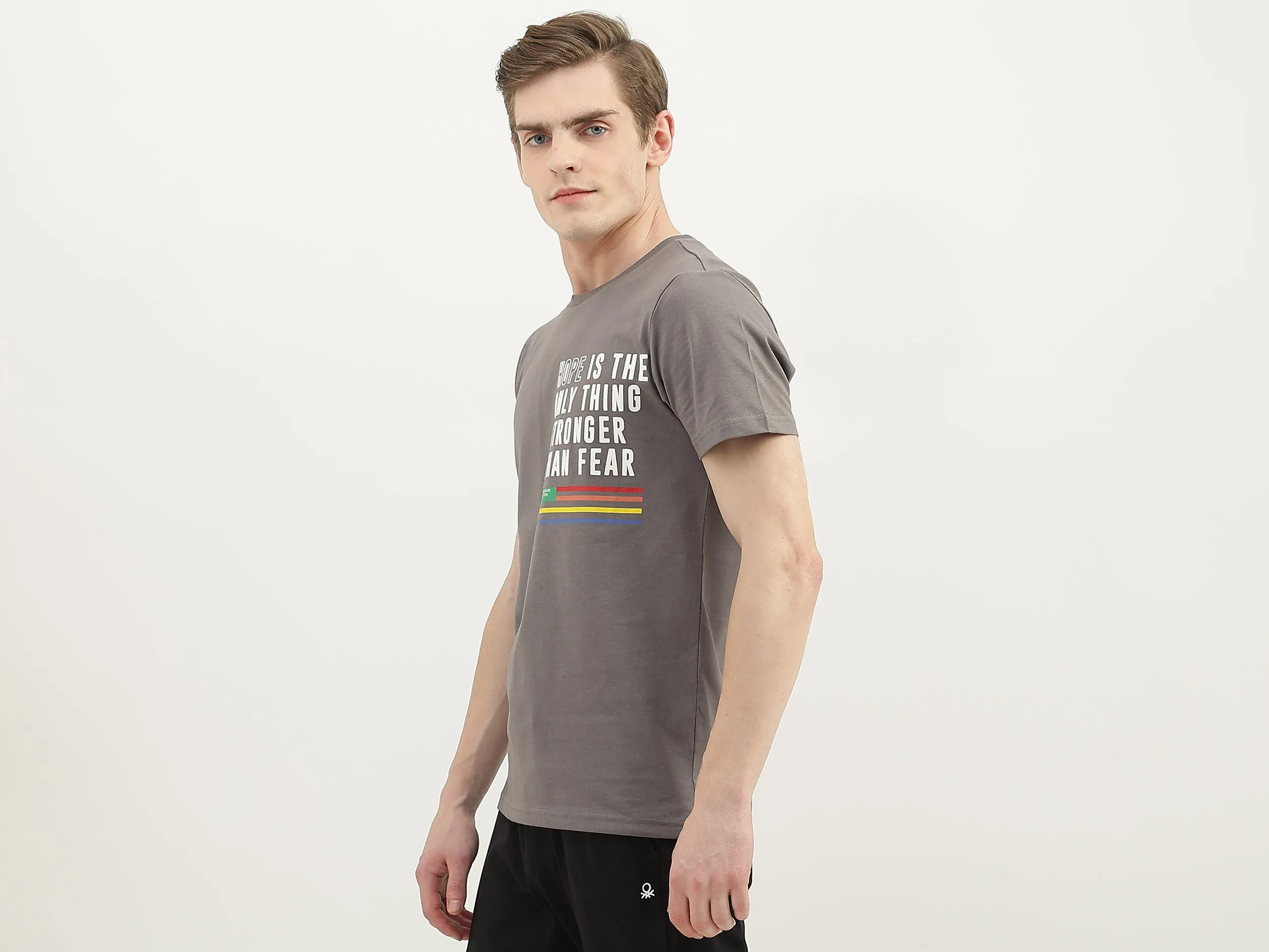 Men Printed Round Neck T-Shirt