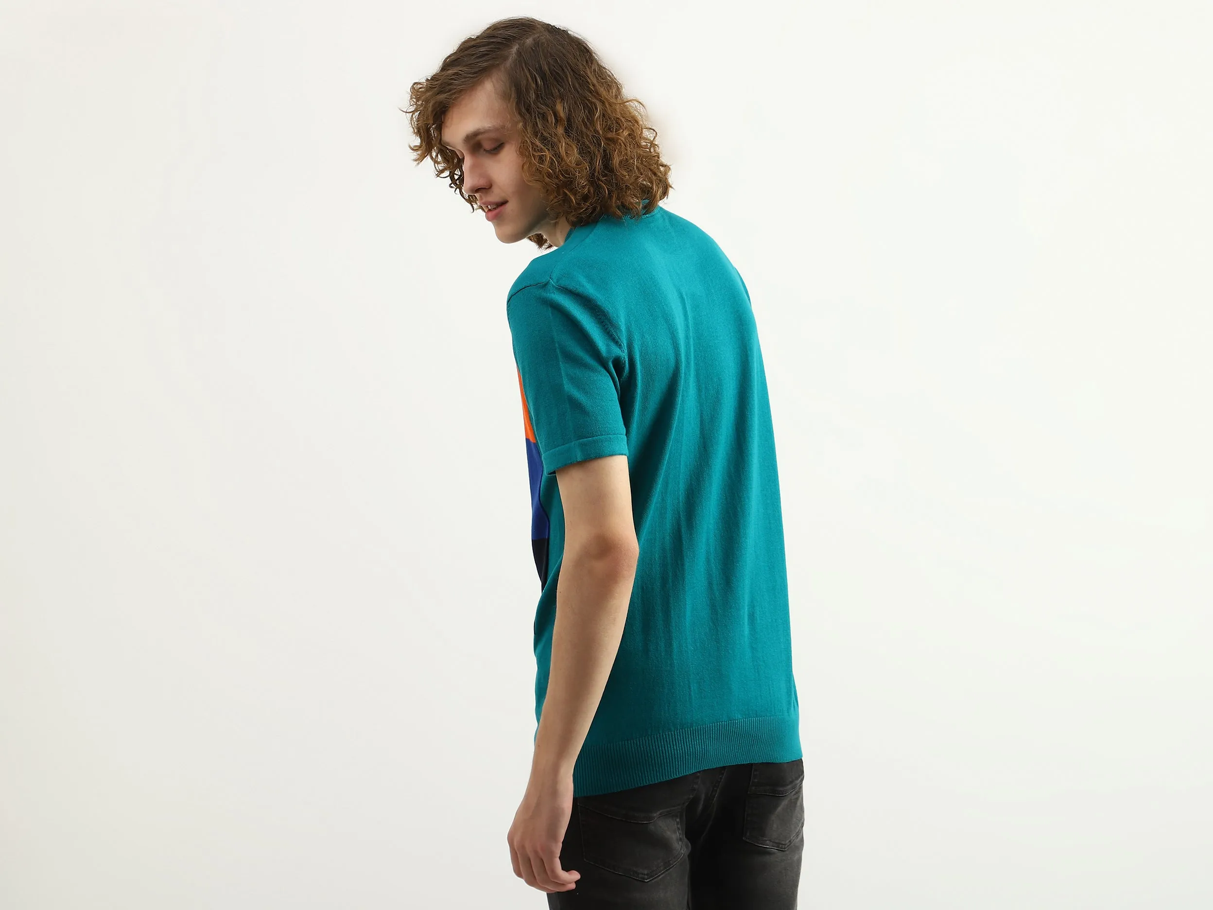 Men Printed Round Neck T-Shirt