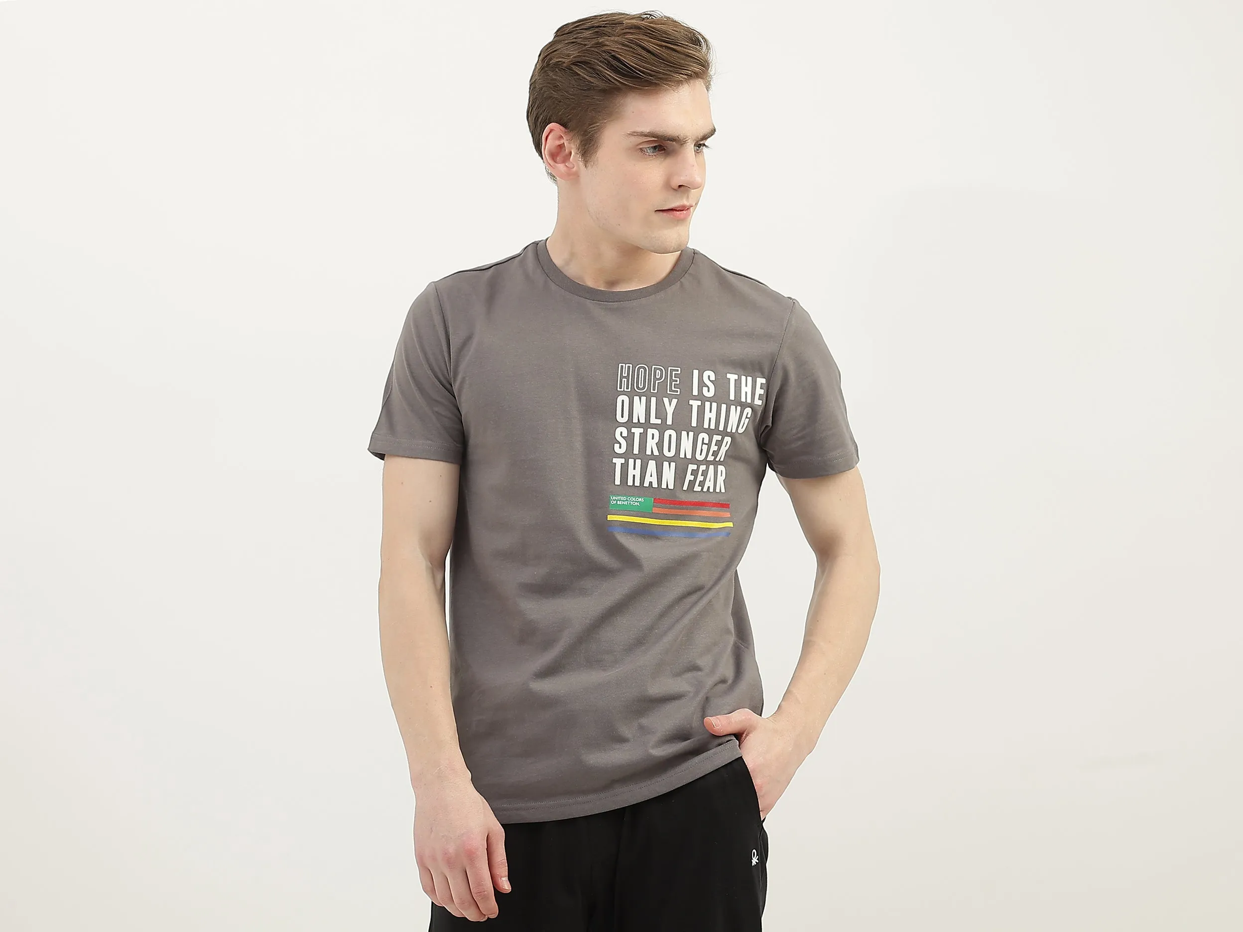 Men Printed Round Neck T-Shirt