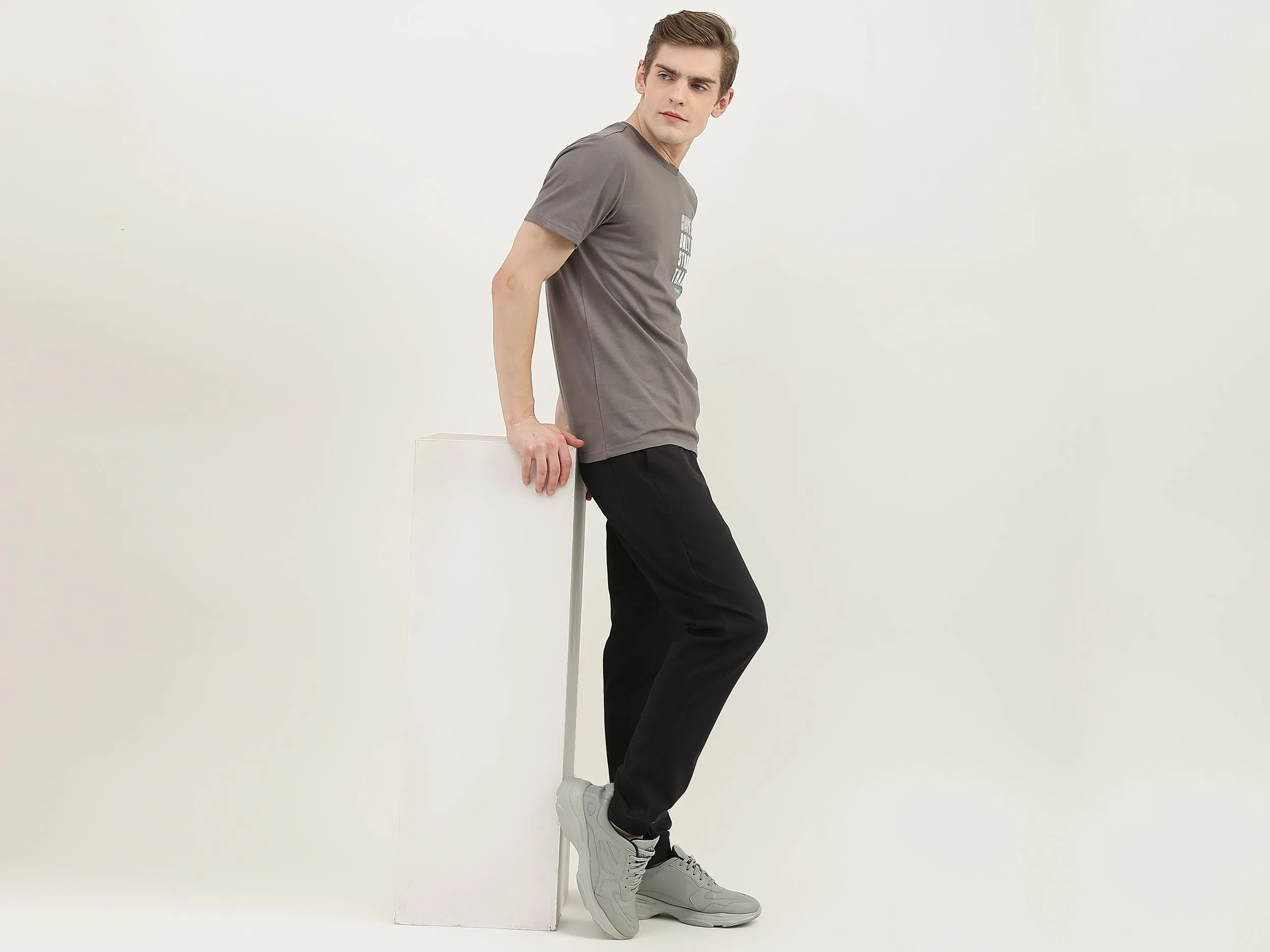 Men Printed Round Neck T-Shirt