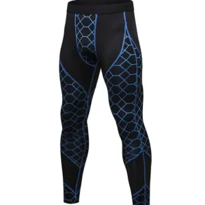 Men's Compression Pants Baselayer Cool Dry Sports Tights Leggings - 01 - XS