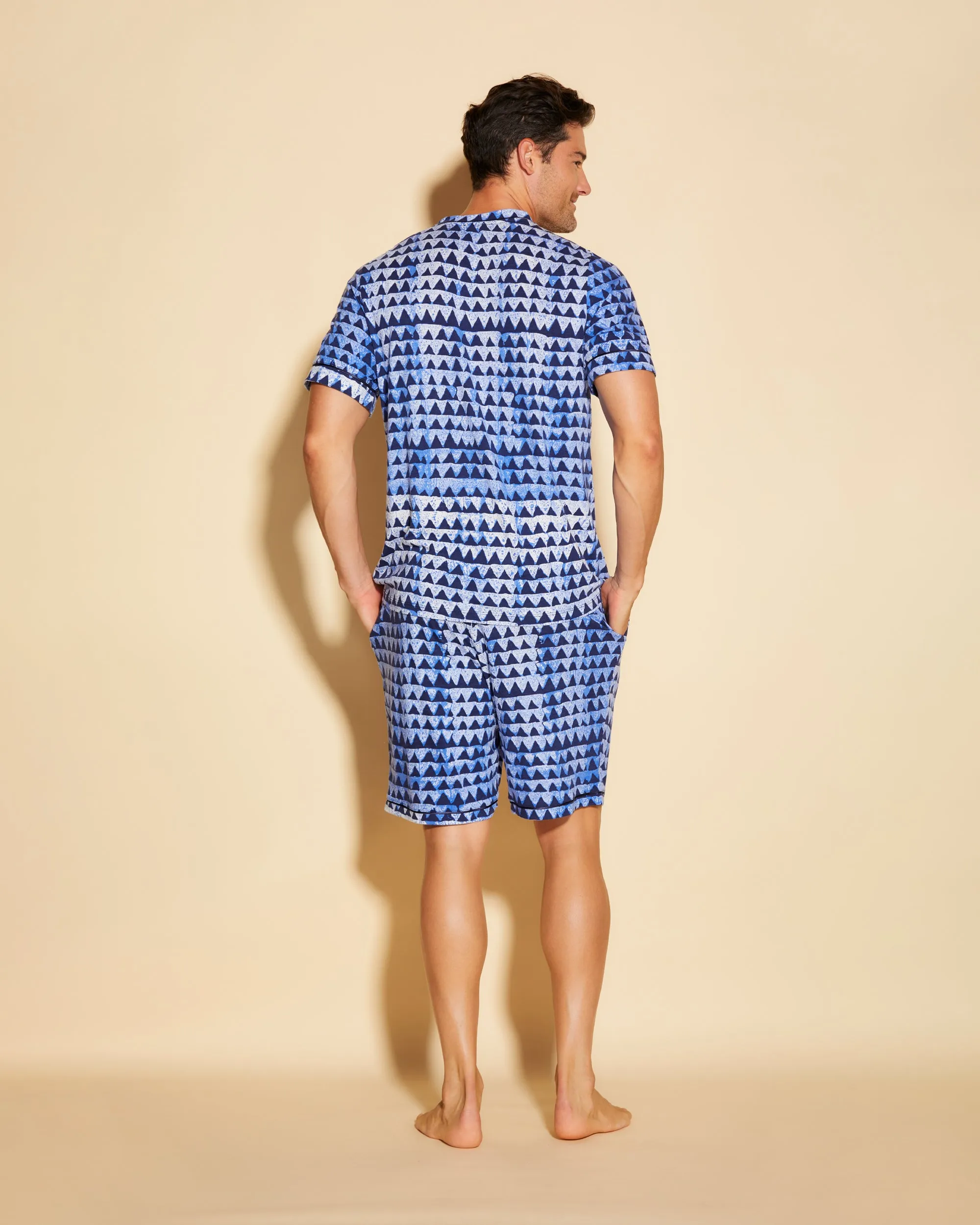 Men's Short Sleeve Top & Shorts Pajama Set