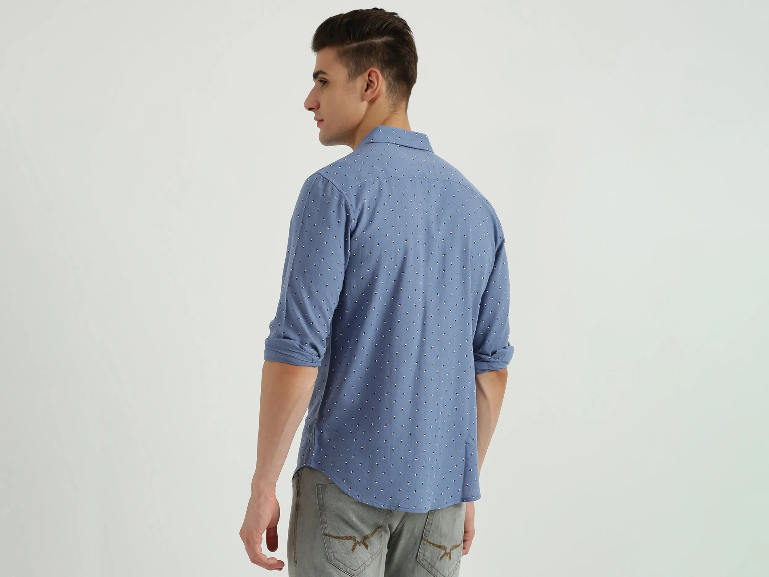Mens Slim Fit Printed Shirt