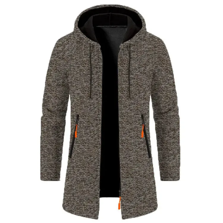 Men's Slim Stand-Up Collar  Casual Hooded