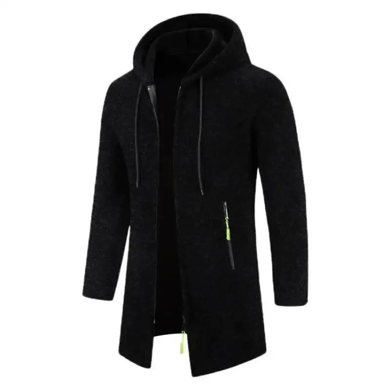 Men's Slim Stand-Up Collar  Casual Hooded