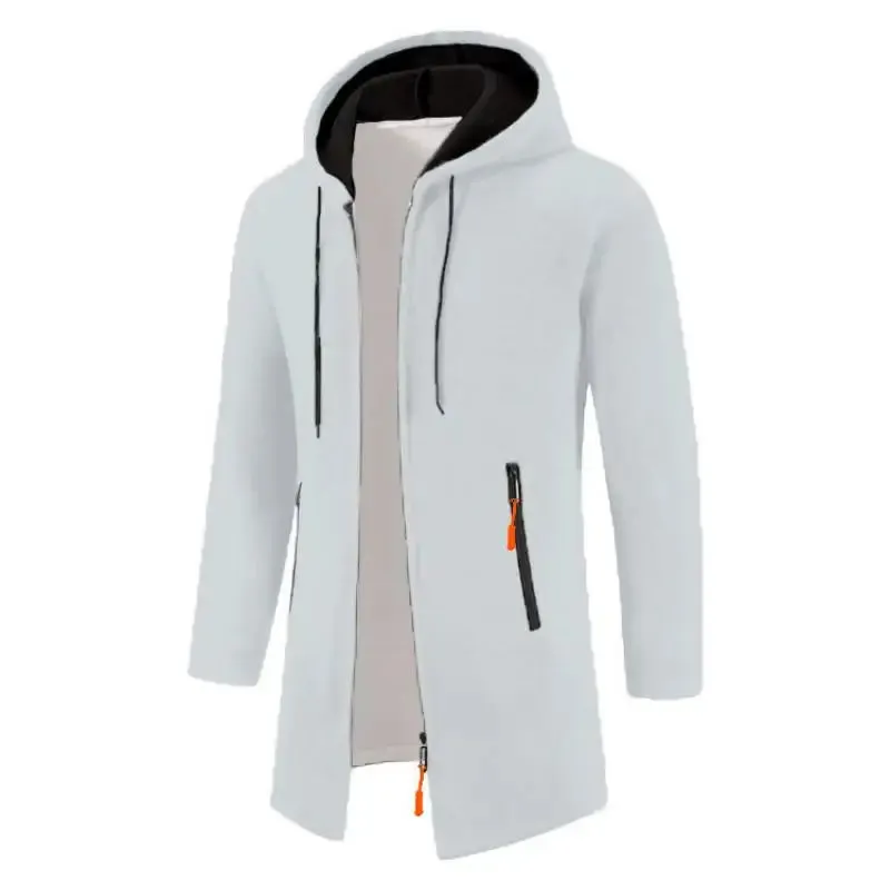 Men's Slim Stand-Up Collar  Casual Hooded