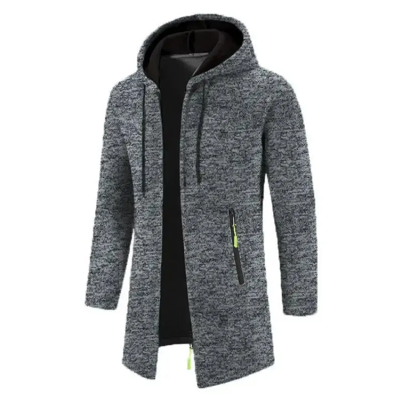 Men's Slim Stand-Up Collar  Casual Hooded