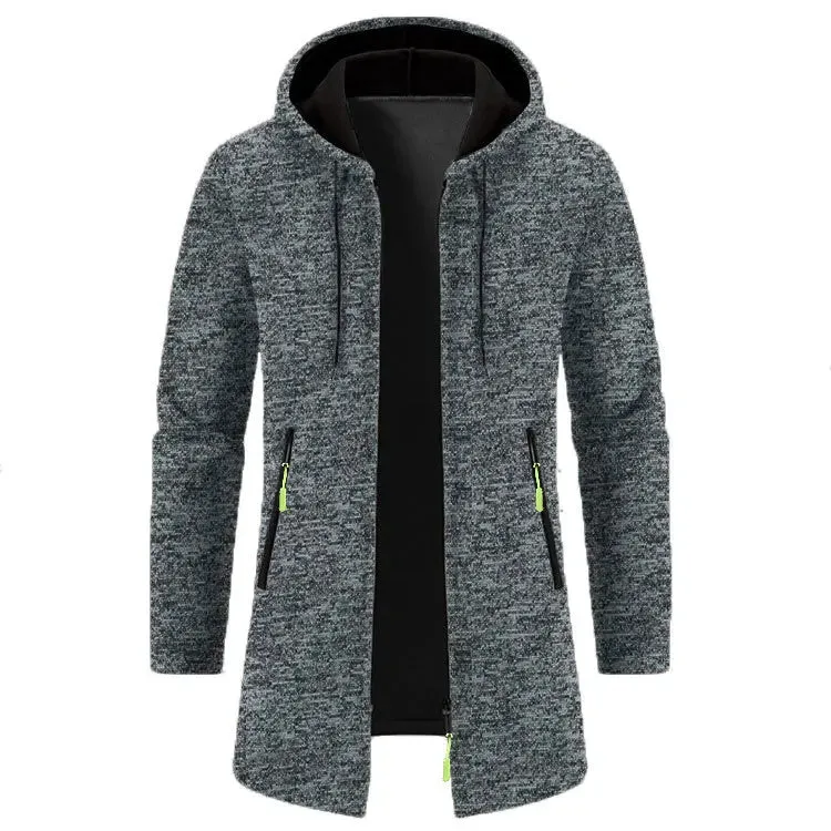 Men's Slim Stand-Up Collar  Casual Hooded