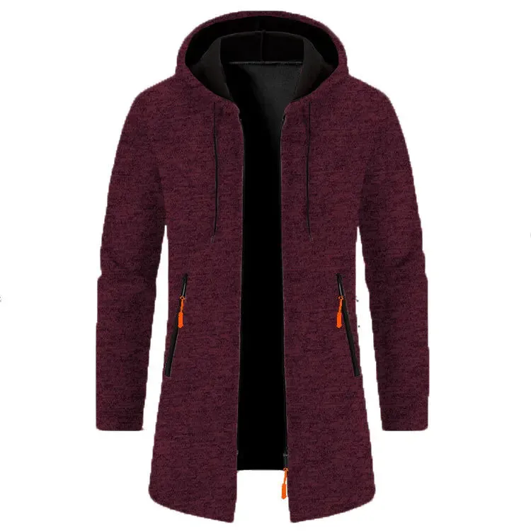 Men's Slim Stand-Up Collar  Casual Hooded