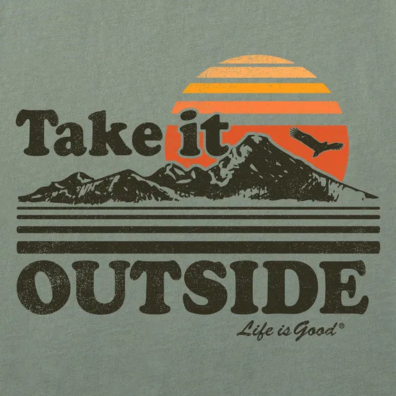 Men's Take It Outside Retro Long Sleeve Crusher-LITE Tee - 115459