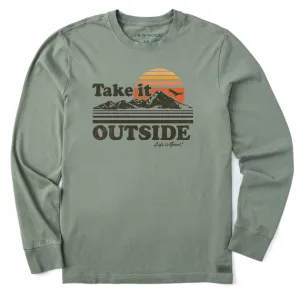 Men's Take It Outside Retro Long Sleeve Crusher-LITE Tee - 115459